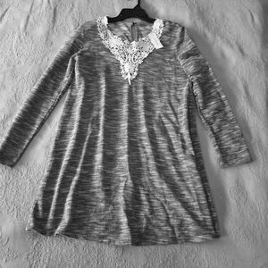 Elegant Lace Trimmed Tunic